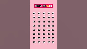 Find  the odd number 52 #education #iqtest #paheliyangk #puzzle