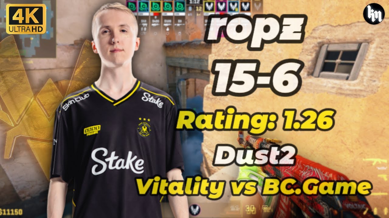 ropz (15-6) | Vitality vs BC.Game | Dust2 | IEM Kraków 2026 