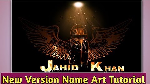 Tiktok New Version Name Art Video Editing | Kinemaster Name Art Video Editing Tutorial | TecH JahiD