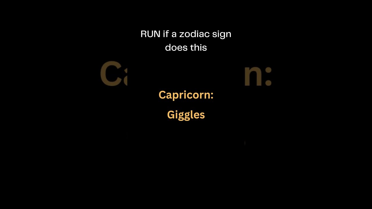 RUN If A Zodiac Sign Does This Signs Shorts