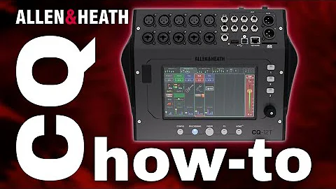 Allen & Heath CQ mixers - how to set up for livestream and recording