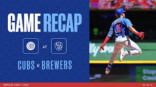 Cubs vs. Brewers Game Highlights | 5/30/24