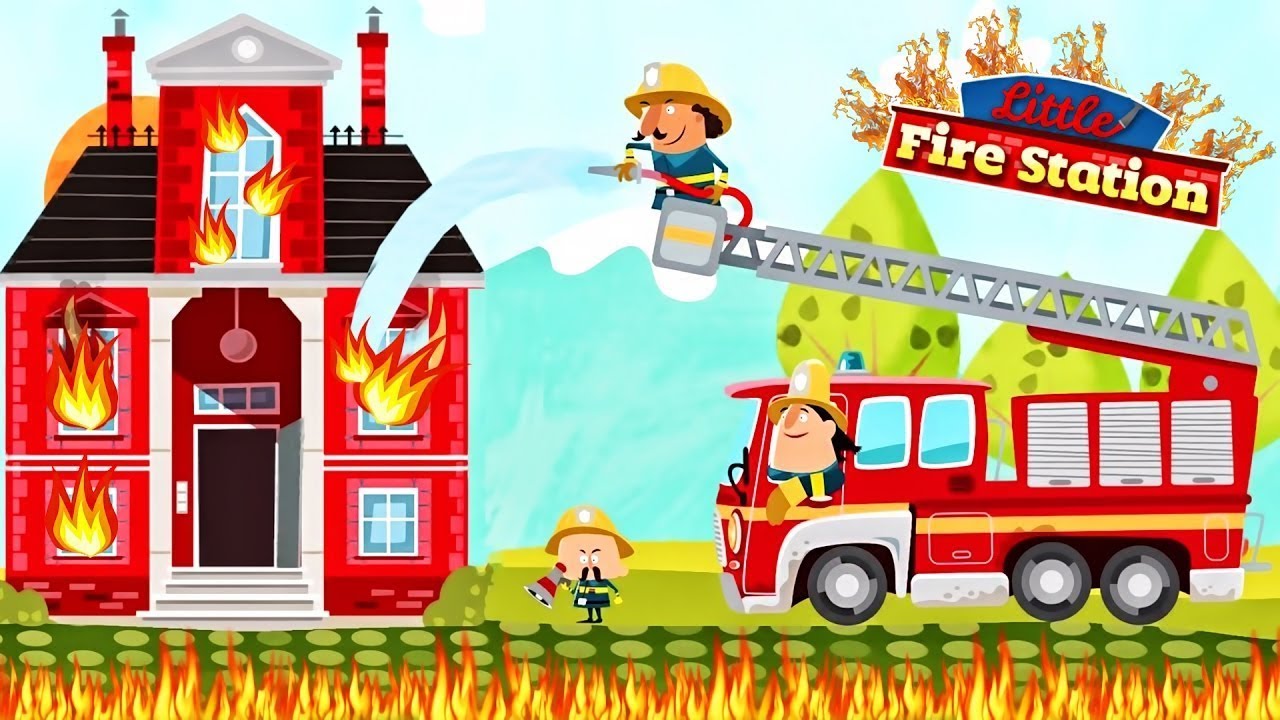 Включи пожарная 3. Fire Station for Kids. Fire Station Flashcards. Fire Station cartoon. Fire Department game for children.