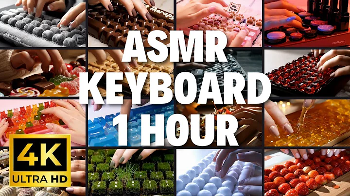 【ASMR IN 4K HDR】Gentle Typing Sound of a Keyboard Compilation【1 Hour To Sleep/Focus/Work】