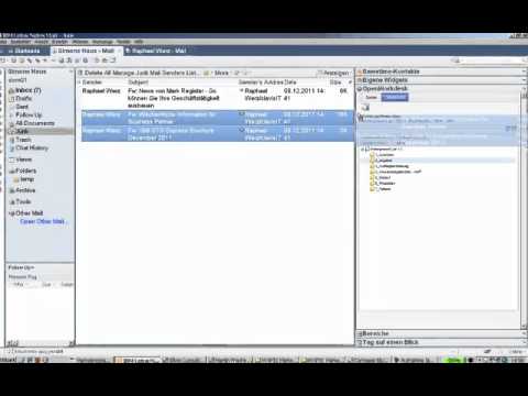 Lotus Notes Mails Archivieren Per Drag Drop Youtube