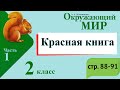 Красная книга. Окружающий мир. 2 класс, 1 часть. Учебник А. Плешаков стр. 88-91