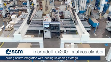 scm morbidelli ux200 - mahros climber - drilling centre integrated with loading unloading storage