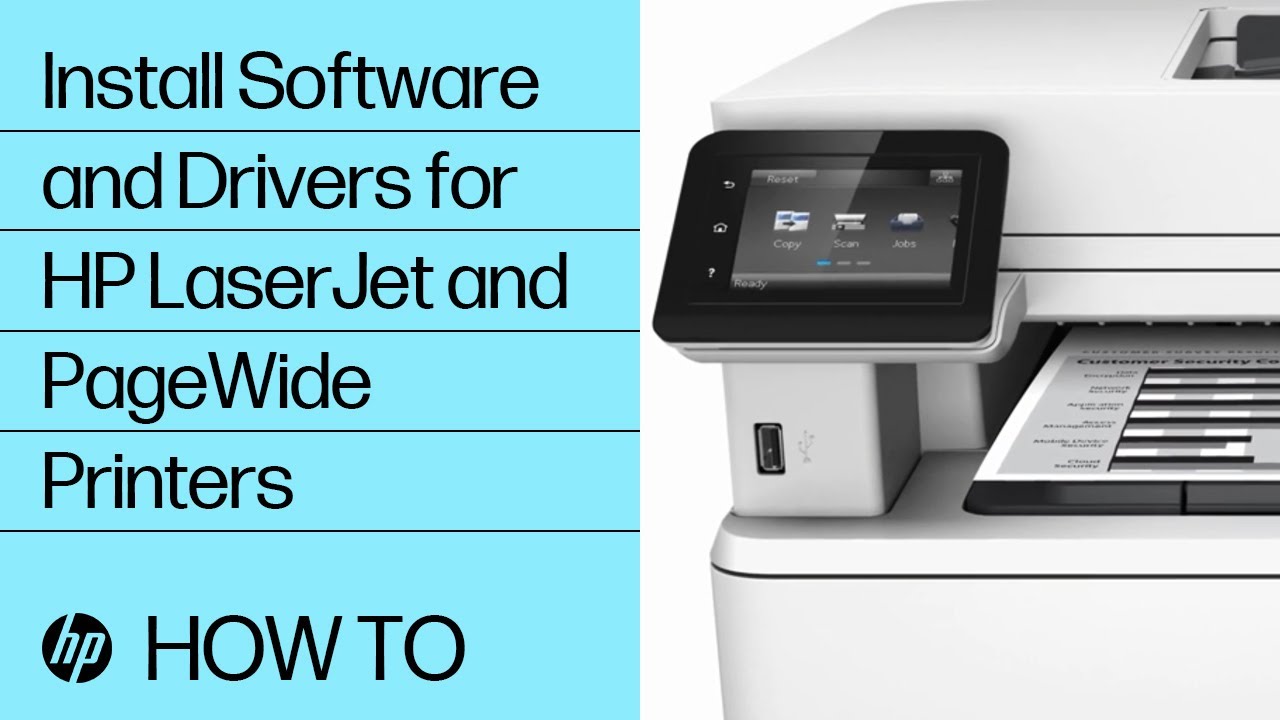 Install Software and Drivers for HP LaserJet | HP Printers @HPSupport - YouTube