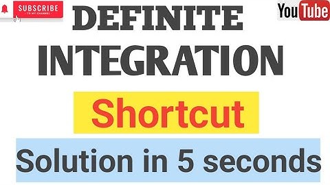 DEFINITE INTEGRATION SHORTCUT - Trick to calculate Definite Integrals in 3 seconds (Hindi medium) UP