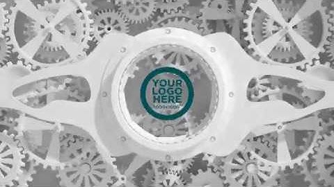 Intro Maker with a 3D Animation of Clockwork Gears
