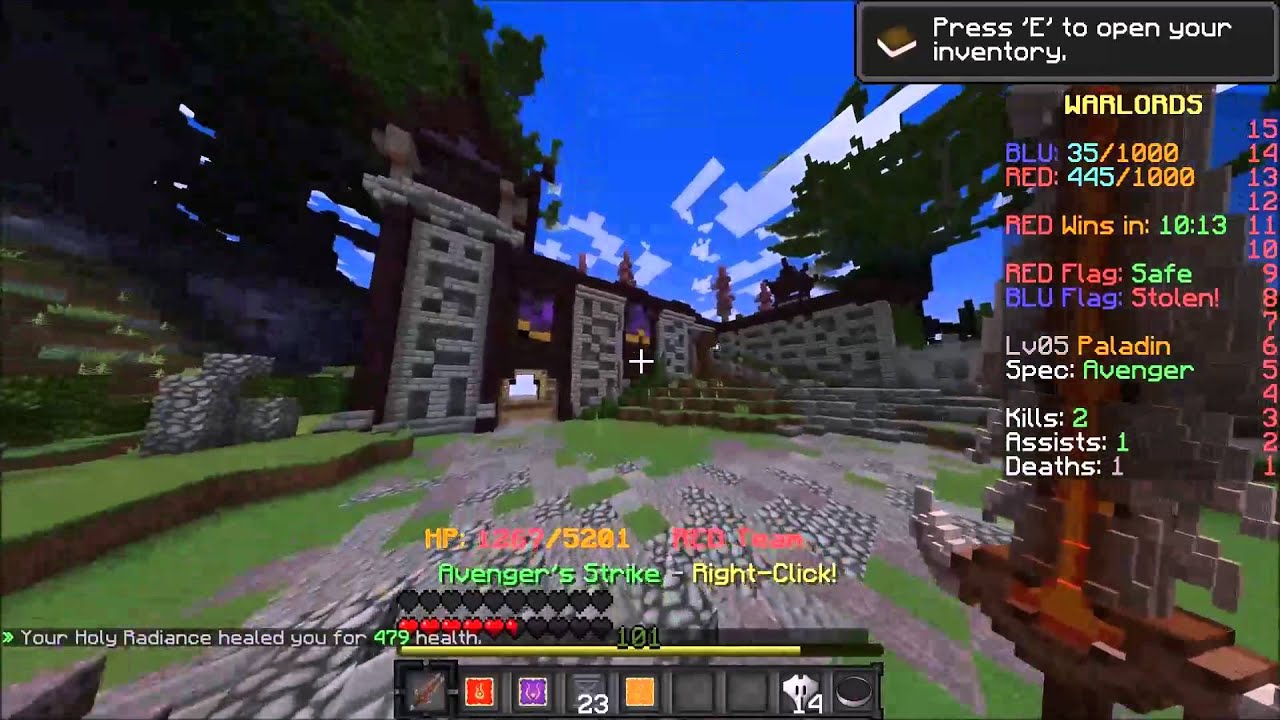 Hypixel Warlords EP2 Paladin: Protector 60FPS