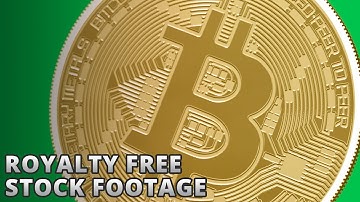 Bitcoin Royalty Free Stock Footage - Motion Graphics - Green Screen - HD