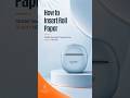 How to insert roll paper in SEZNIK NEXA Mini Printer | @Seznik