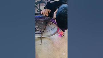 Free energy Dynamo using dc moter on cycle / How to make cycle brake light # shorts