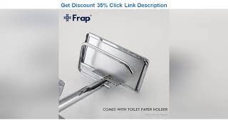 Deal Frap Brass Single Cold & Cold hot Water Corner Valve Bidet faucets Function paper holder shelf