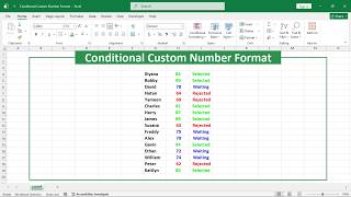 Celebrity Conditional Custom Number Format in Excel Net Worth
