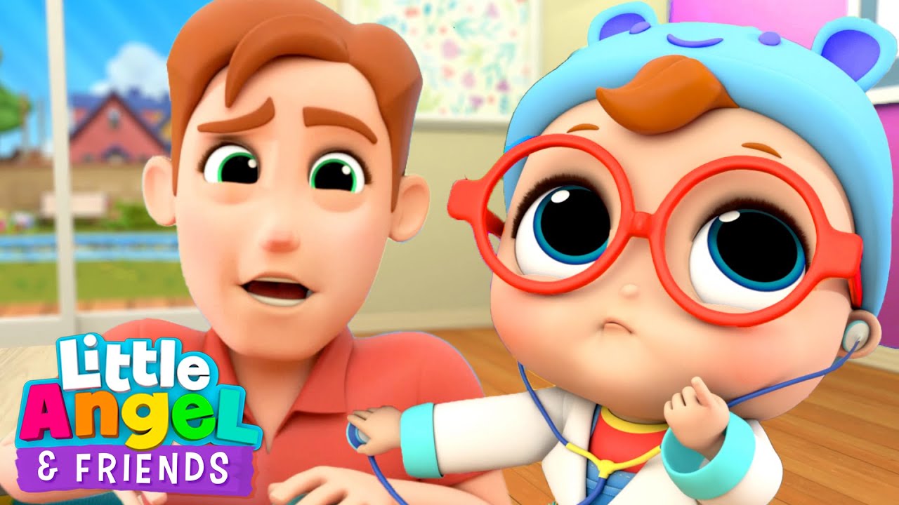 Doctor Baby John | Boo Boo Song | Little Angel And Friends Kid Songs