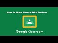 How To Share Study Material With Students