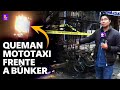 Operativo en búnker de extorsión y sicariato en Lima Norte: Queman mototaxi horas tras intervención