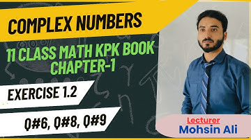 1st year math | Exercise 1.2 | (Q#6, Q#8, Q#9) | New kpk Book | Math Mentoring