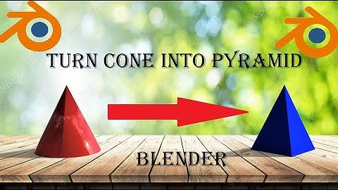 Blender Quick Tip-Transform A Cone Into A Pyramid In 15 Seconds!