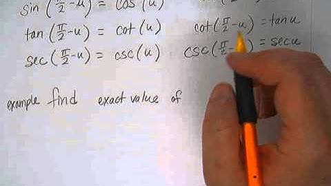 Trig Identities: Solving sin sum/difference problems by using cofunction identities.