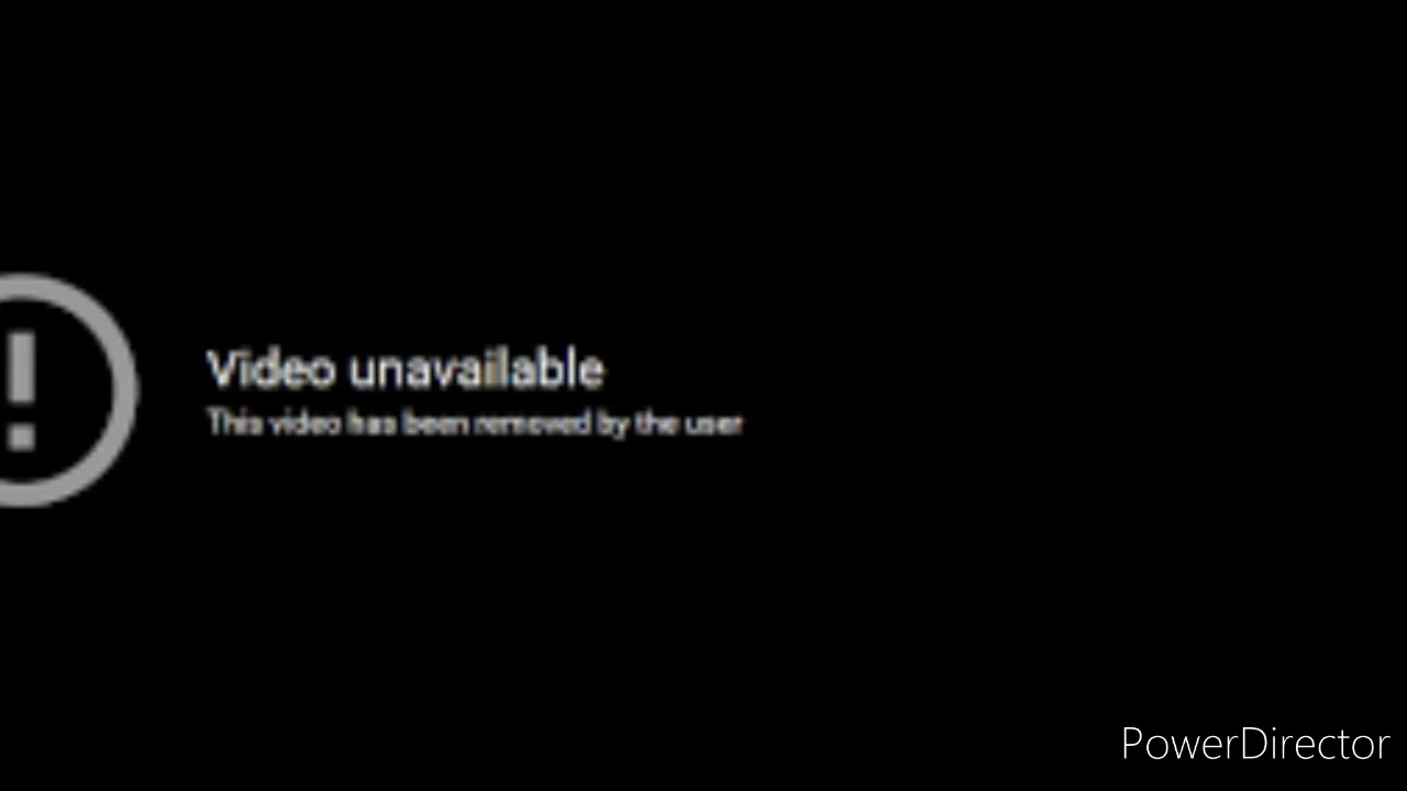 This video has been removed by the uploader. YouTube