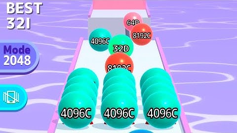 Ball Run 2048 All Levels Gameplay ( Android iOS) Level 55