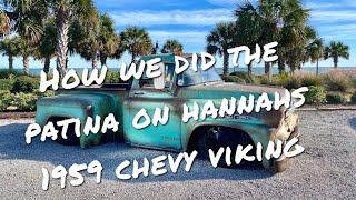 We gave Hannahs 59 Chevy Viking a different look!!