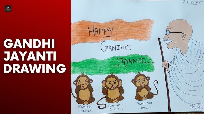 Happy Gandhi Jayanti Gandhi Ji Ke Teen Bandar Youtube