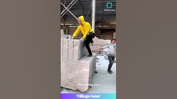 Splitting a GIANT Granite Block! How Do They Move This?! #stonecutting #granite #heavyequipment