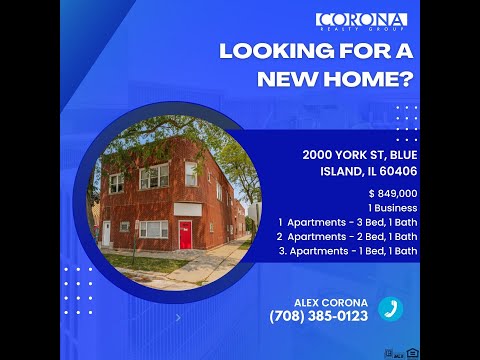 2000 York St, Blue Island, IL home video tour