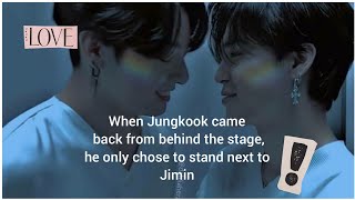 #jikook Jungkook smiles when Jimin touches him jk sits next to jm like this #kookmin