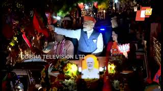 Historic roadshow of PM Modi underway in Bhubaneswar Janpath