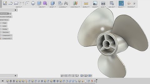 How to make a fan / propeller in fusion 360 - fusion 360 tutorial