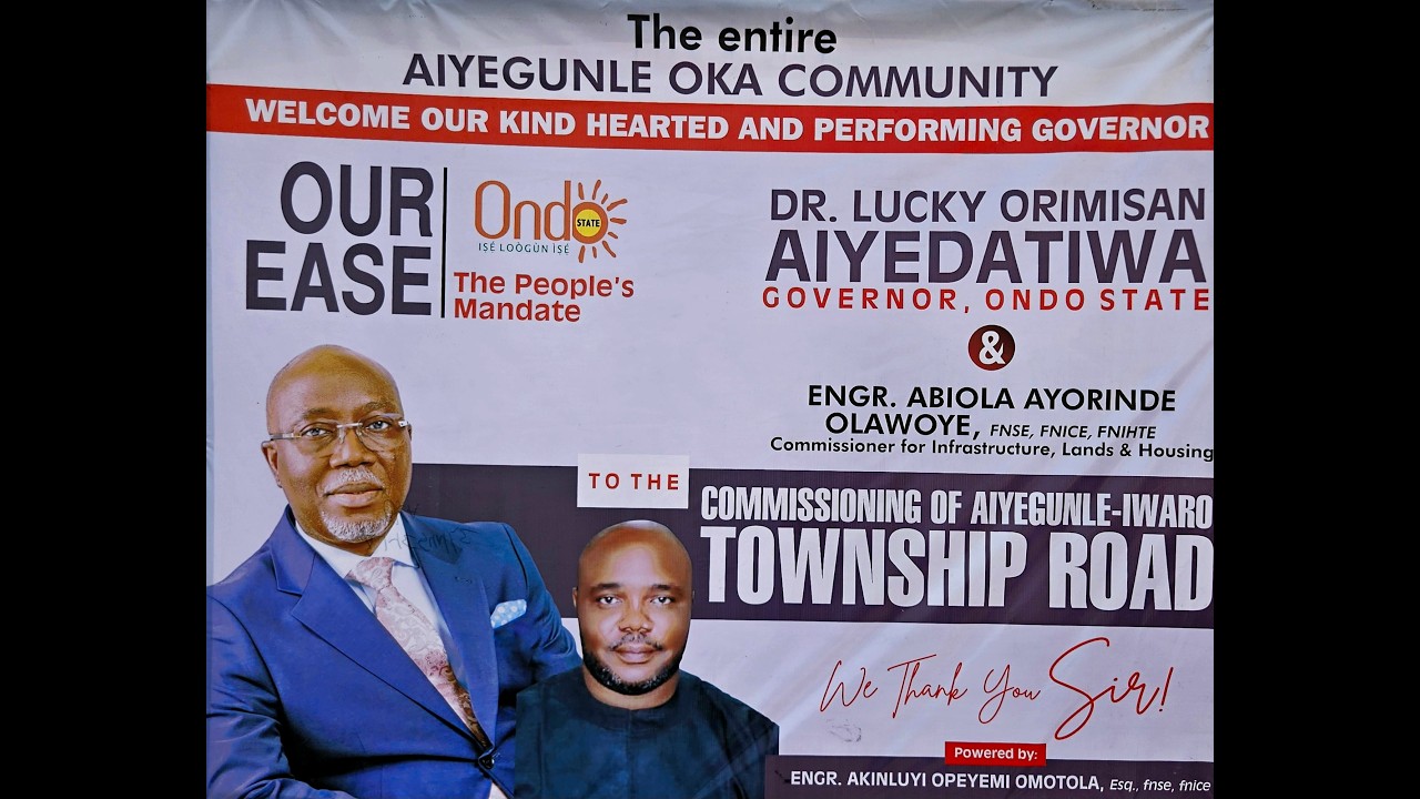 OUR EASE 1ST ANNIVERSARY || COMMISSIONING 0F ISELU, OWO ROAD