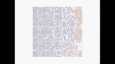 Monte Carlo simulation of diffusion in a crowded environment, variety of temperatures