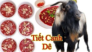 Tiết Canh Dê Đông Sóc Đĩa Đánh Bằng Nước Sôi // PhúGia86-TV