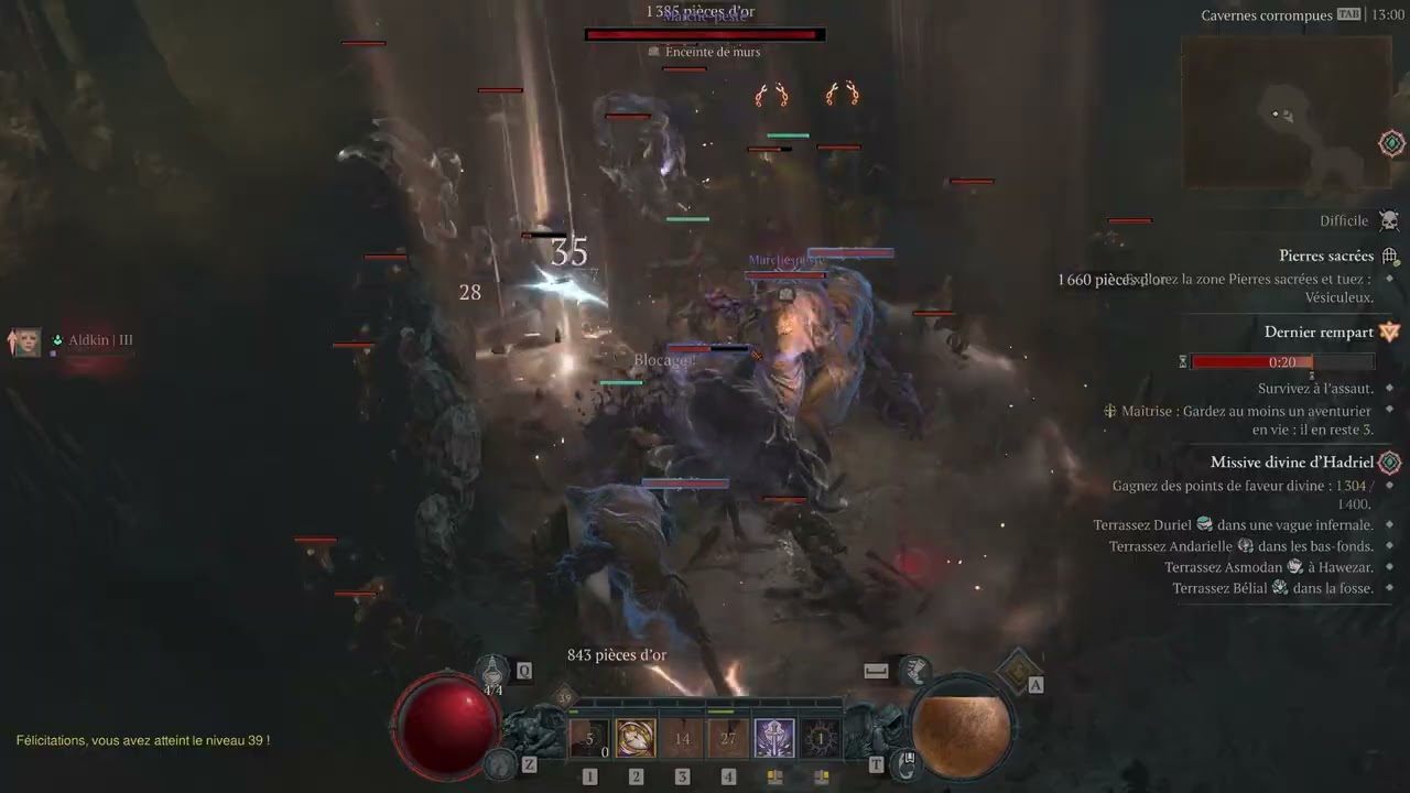 Diablo 4 : Donjon Pierre Sacrées ( Paladin Nvx 39 )