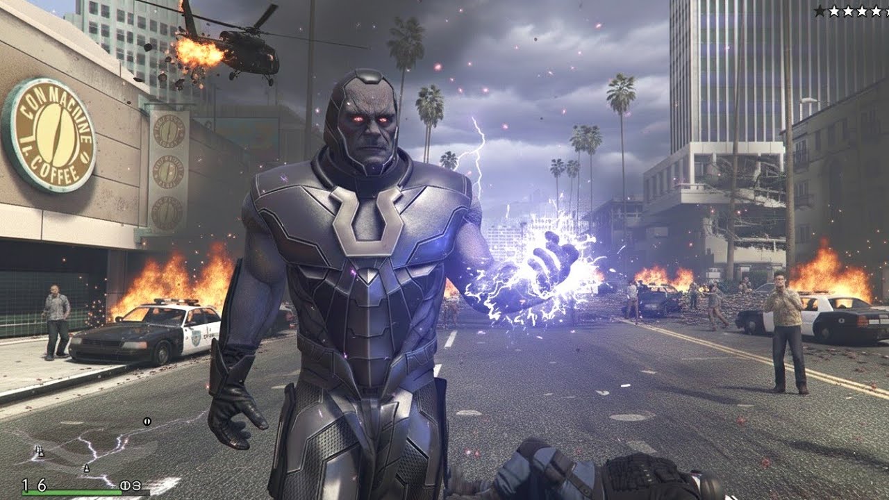 GTA 5 - Darkseid In Los Santos + Six Star Wanted Level Rampage
