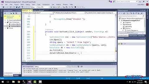Select Data from Database in DataGirdView using C# Windows Form Application Hindi Urdu