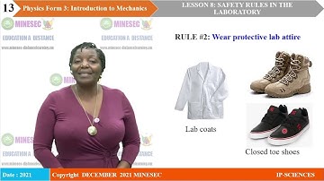 IP-SC PHYSICS Form 3 Lesson 8 SAFETY RULES IN THE LABORATORY