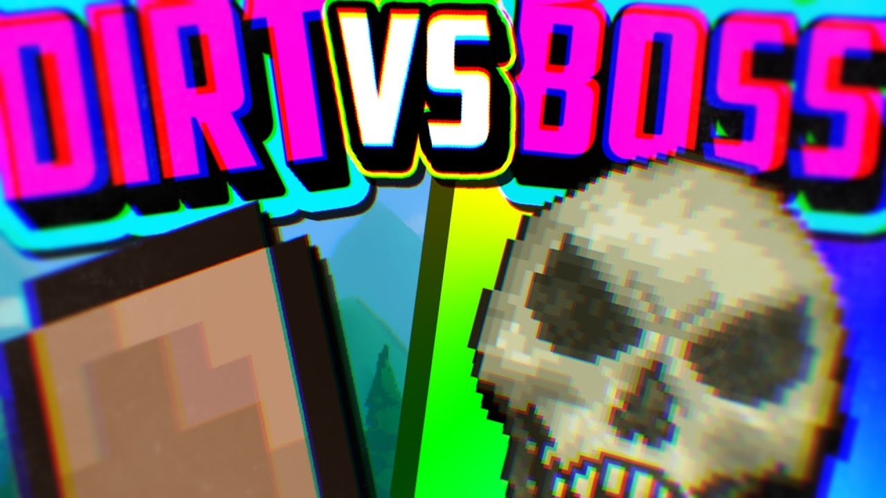Terraria DIRT Vs BOSS