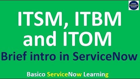 ServiceNow ITSM | ServiceNow ITOM | ServiceNow ITBM - Brief of All ServiceNow Applications
