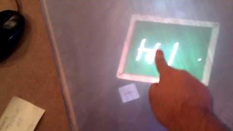 Homemade DIY Multitouch Table presented at Campus Party Europa
