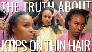 EVERYONE SAID K TIPS WOULD RUIN MY THIN HAIR... THE TRUTH...