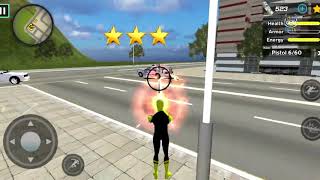 Yellow Spider Rope Hero Ninja Gangster Crime Vegas City   Android Gameplay 5 screenshot 3