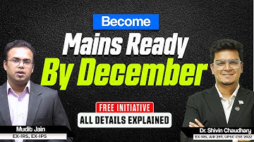 Mains Ready By December for UPSC CSE 2026 - The *ONLY* Program you need.