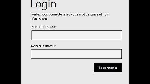 Comment faire un login avec Java FX