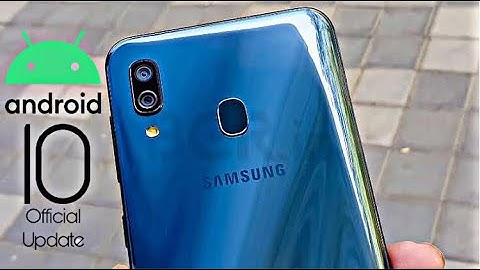 Samsung Galaxy A30 Official Android 10 Update